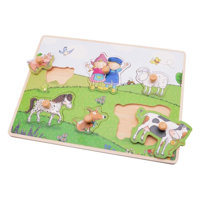 Drevené puzzle – Farma