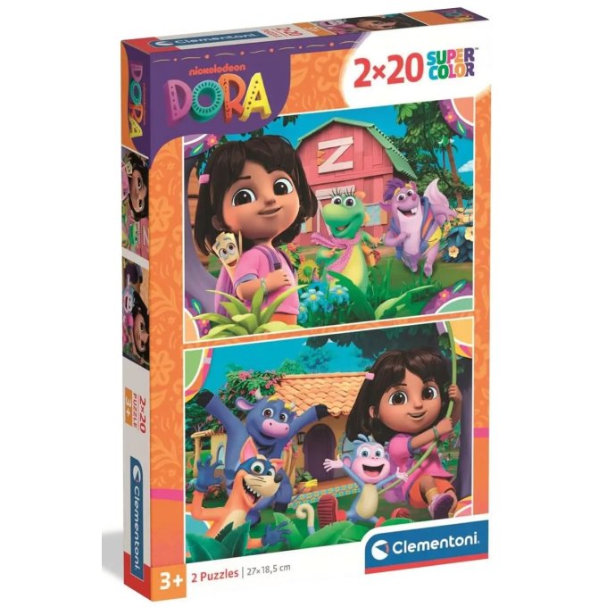 Puzzle 2x20 - Dora prieskumníčka