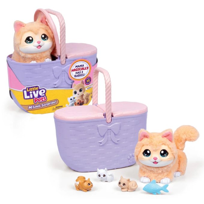 Little Live Pets – Mama mačka s mačiatkami