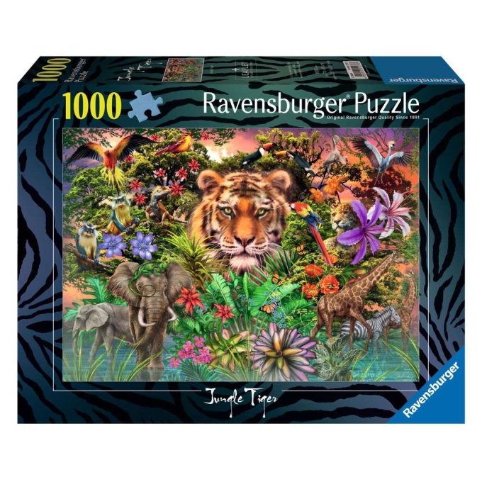 Puzzle 1000 - Tiger z džungle