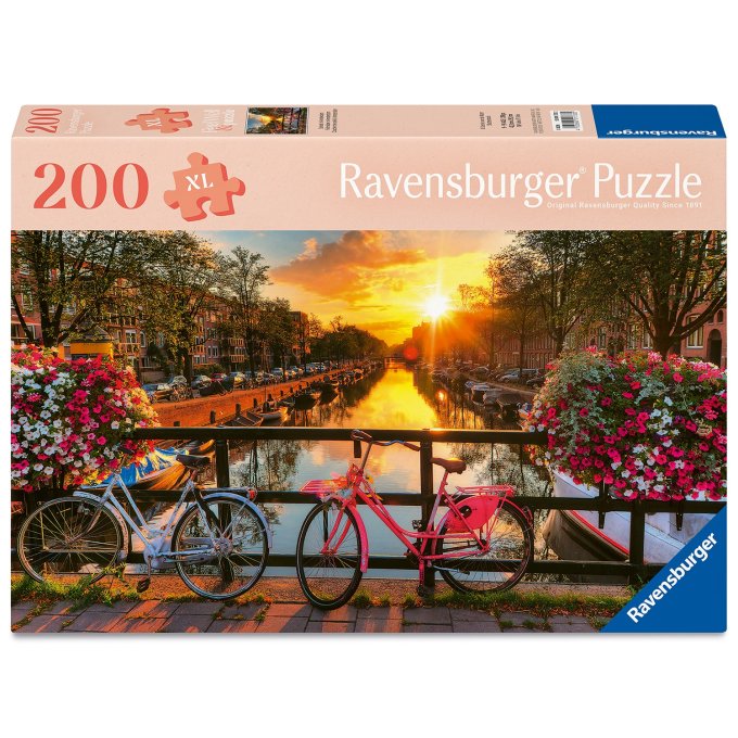 Puzzle 200 XL - Západ slnka v Amsterdame