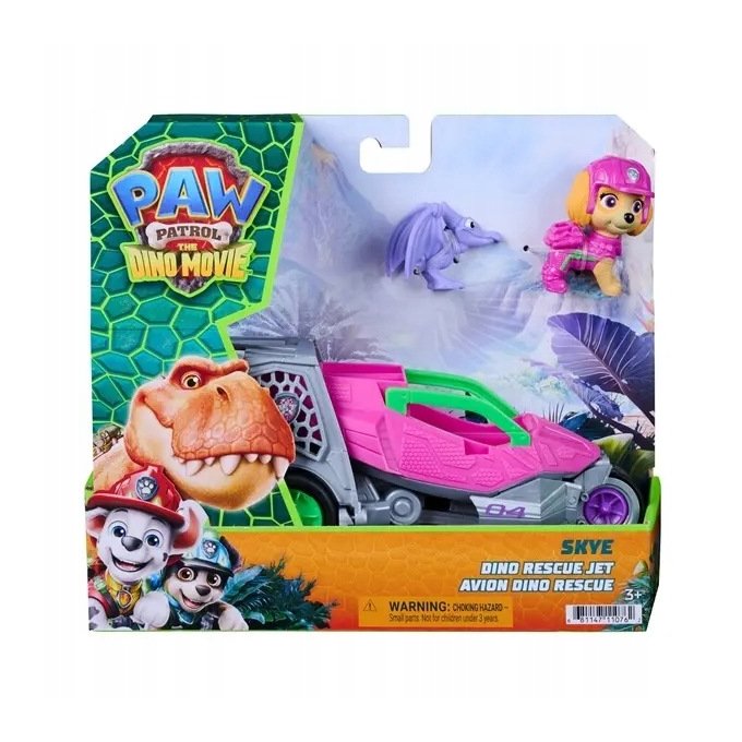 Paw Patrol Dino - Skye s vozidlom