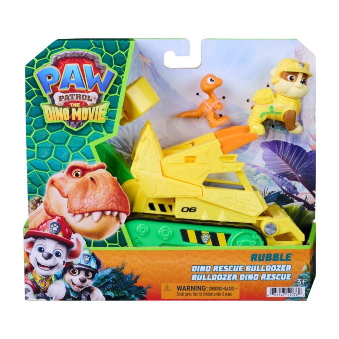 Paw Patrol Dino - Rubble s vozidlom