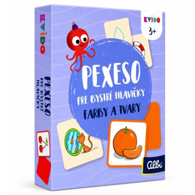 Kvído - Pexeso pre bystré hlavičky - Farby a tvary