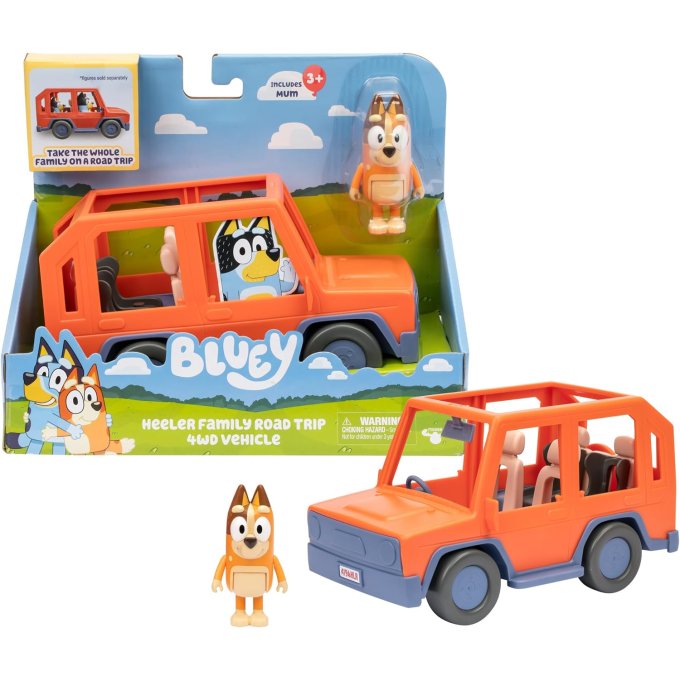 Bluey – Figúrka Chilli s vozidlom