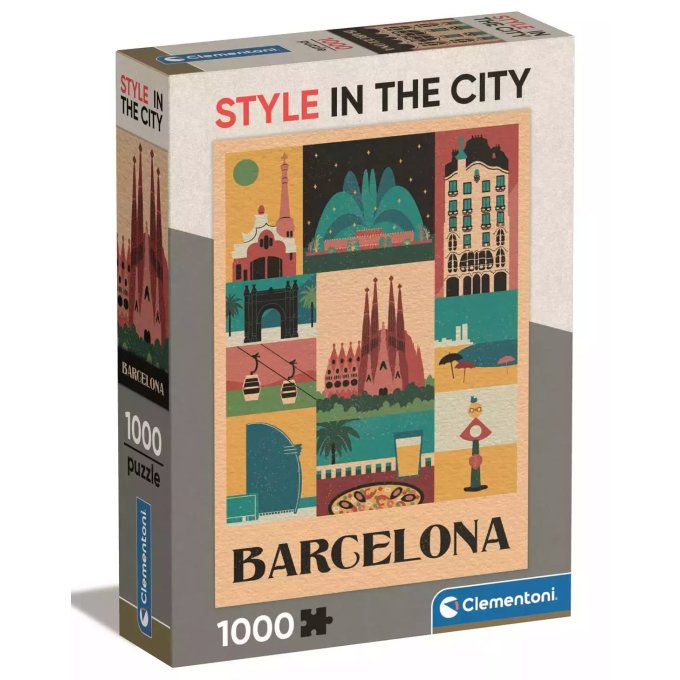 Puzzle 1000 - Štýl v meste Barcelona