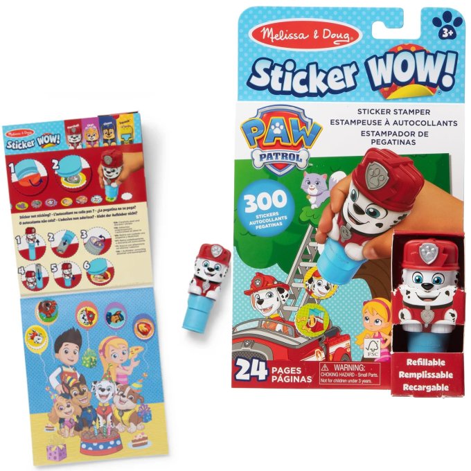 Melissa & Doug - Nálepky s dávkovačom Paw Patrol