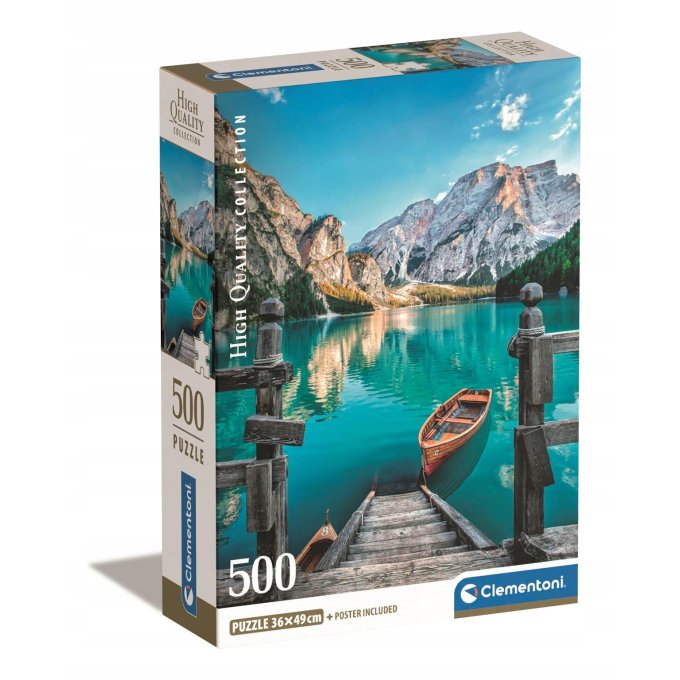 Puzzle 500 - Jazero Lago di Braies