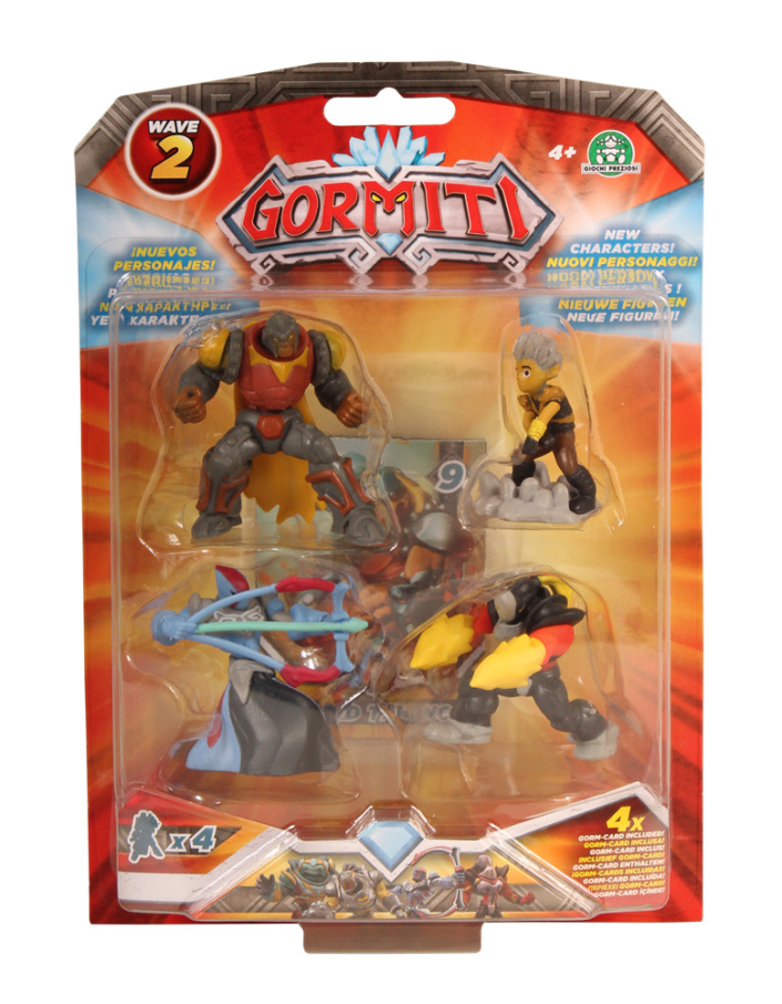 Gormiti Wave 2 - Figúrky Lord Titano, Trek, Orion, Hurik