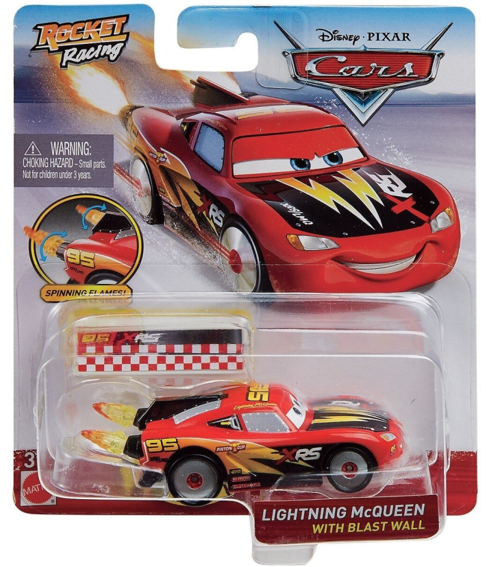 Cars – Rocket Racing Lightning McQueen With Blast Wall