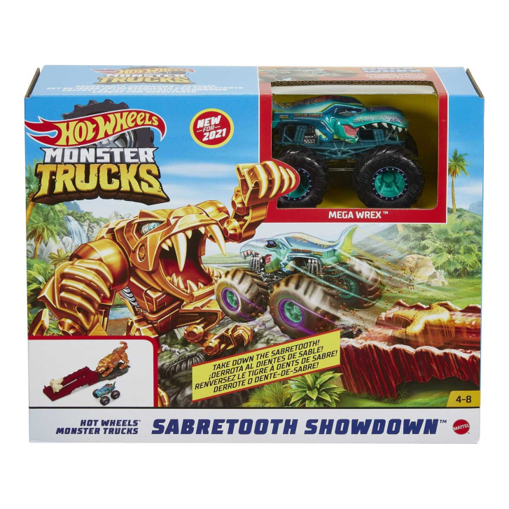 Hot Wheels – Monster Truck dráha Sabretooth Showdown