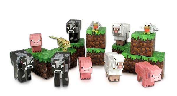 Minecraft Papercraft - Animal Mobs