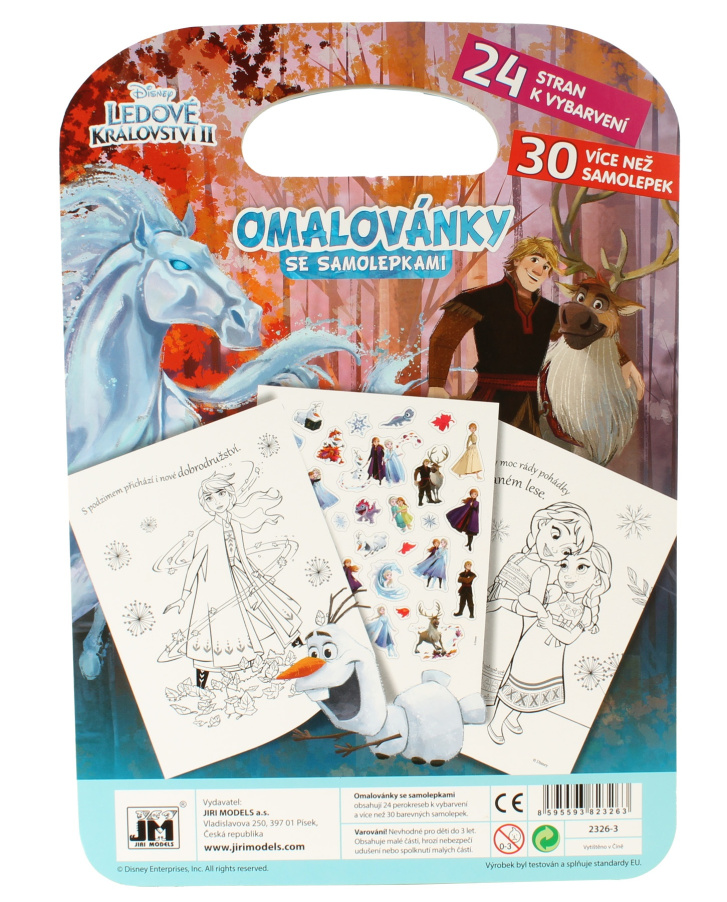 Ľadové kráľovstvo 2 - Vymaľovanky + samolepky