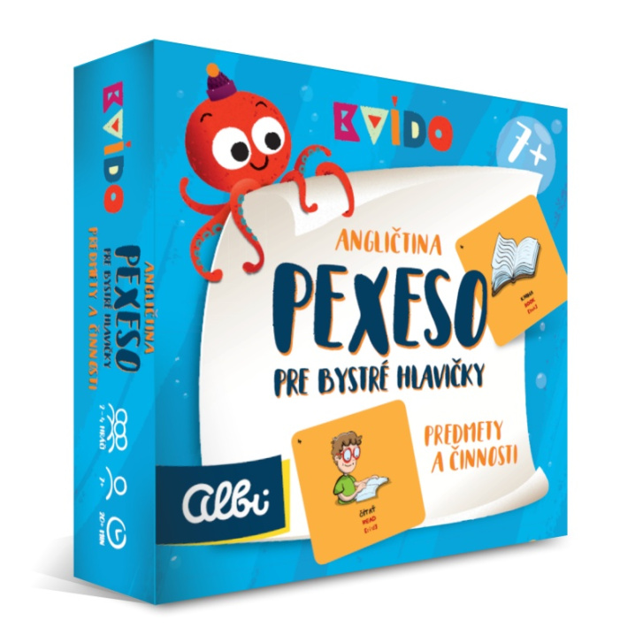 Kvído - Pexeso pre bystré hlavičky - Angličtina