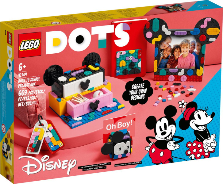 41964 Lego Dots – Školský boxík Myšiak Mickey a Myška Minnie