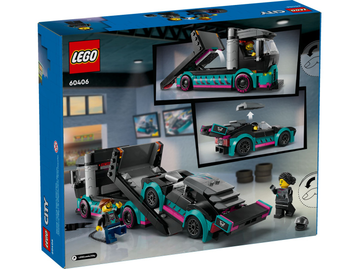 60406 Lego City – Kamión s pretekárskym autom