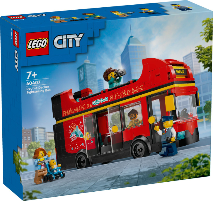 60407 Lego City – Červený dvojposchodový vyhliadkový autobus