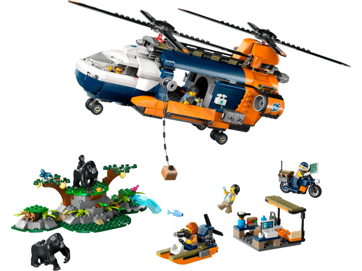 60437 Lego City – Helikoptéra na prieskum džungle v základnom tábore