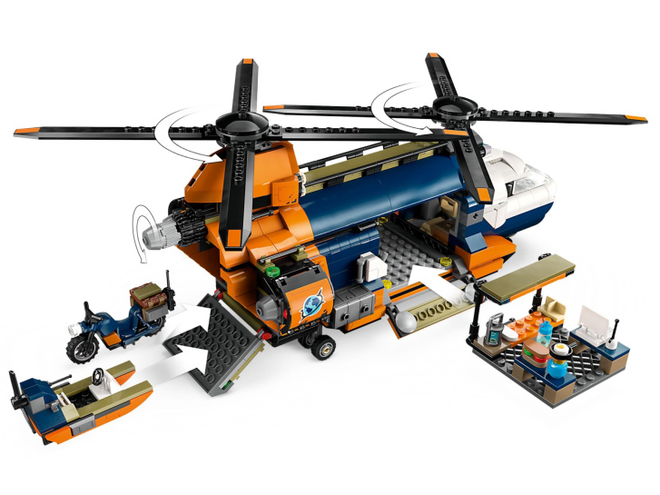 60437 Lego City – Helikoptéra na prieskum džungle v základnom tábore