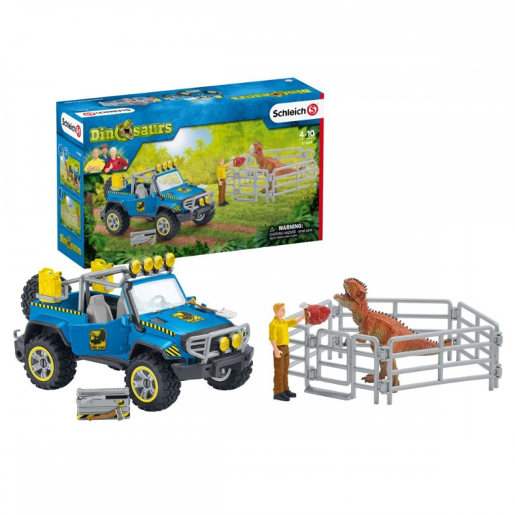 Schleich Dinosaurs – Terénne auto s výbehom pre dinosaura 41464