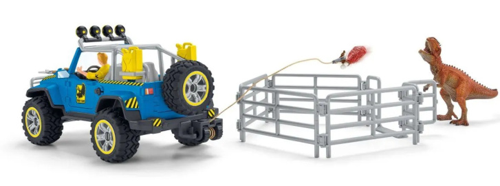 Schleich Dinosaurs – Terénne auto s výbehom pre dinosaura 41464