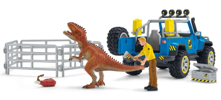 Schleich Dinosaurs – Terénne auto s výbehom pre dinosaura 41464