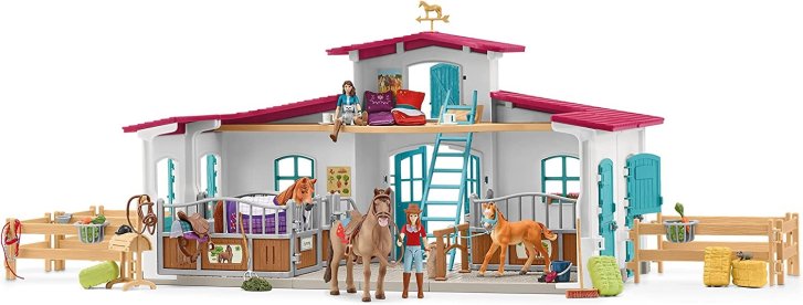 Schleich - Stajňa s doplnkami 42567