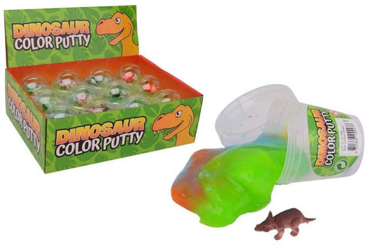 Farebný sliz s dinosaurom