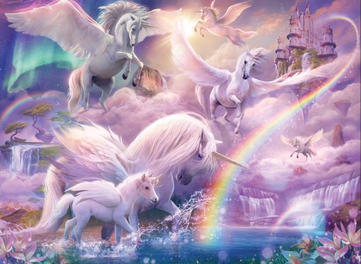 Puzzle 100 XXL – Jednorožce