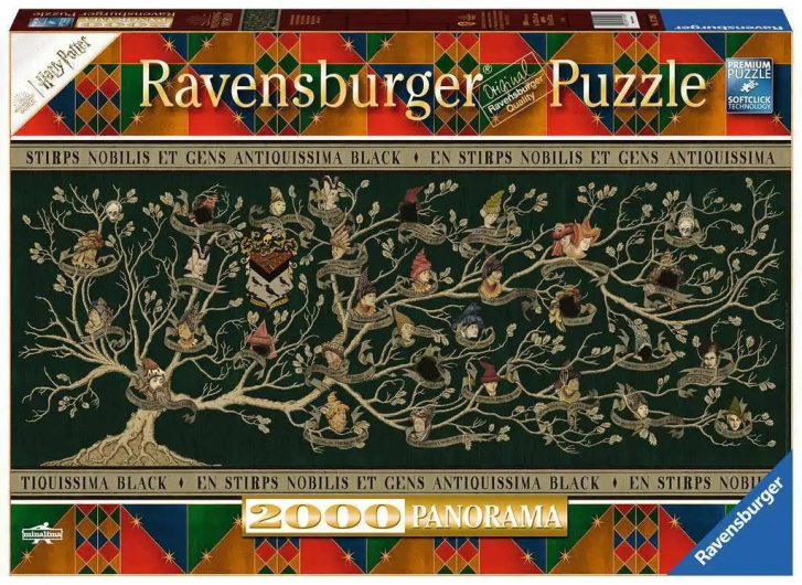 Puzzle 2000 – Harry Potter Čierny Rodokmeň