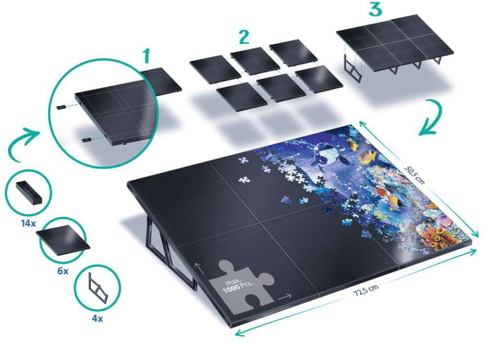 Polohovacia podložka na zostavenie puzzle