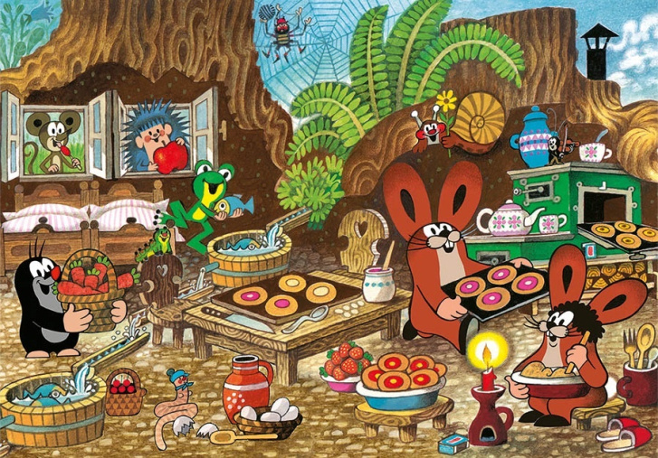 Puzzle 100 XL – Krtko v kuchyni