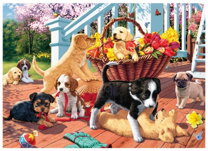 Puzzle 1000 - Šteniatka