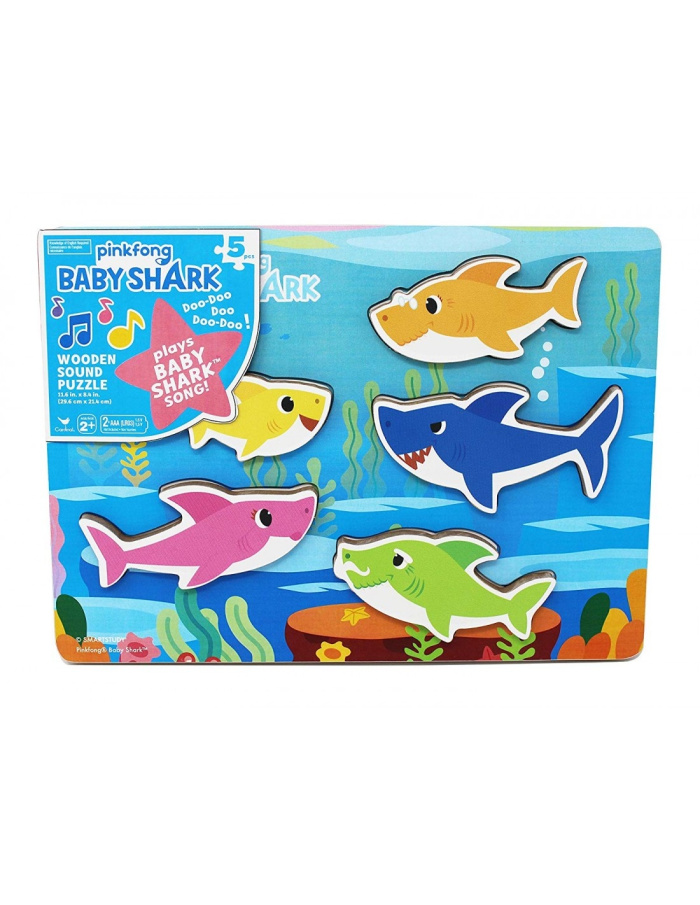 Baby Shark -  Drevené puzzle