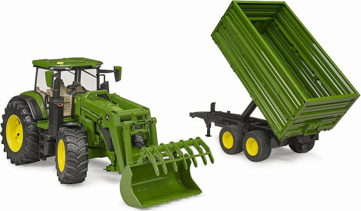 Bruder – Traktor s nakladačom a prívesom