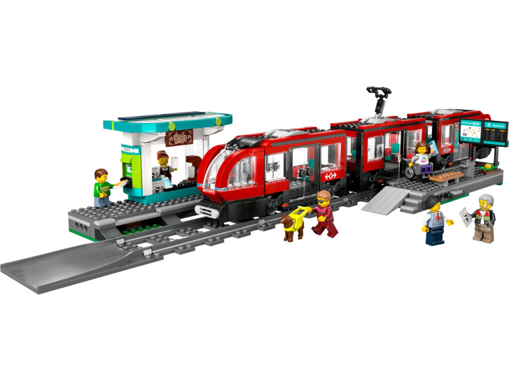 60423 Lego City – Električka a zastávka v centre mesta