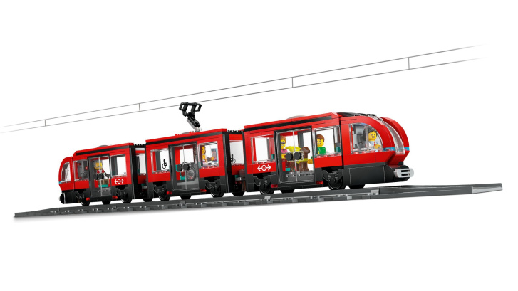 60423 Lego City – Električka a zastávka v centre mesta