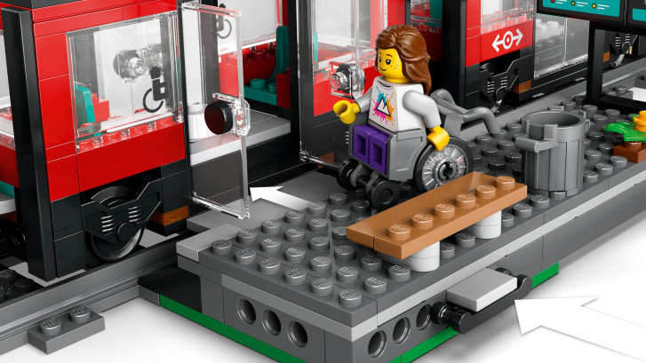 60423 Lego City – Električka a zastávka v centre mesta