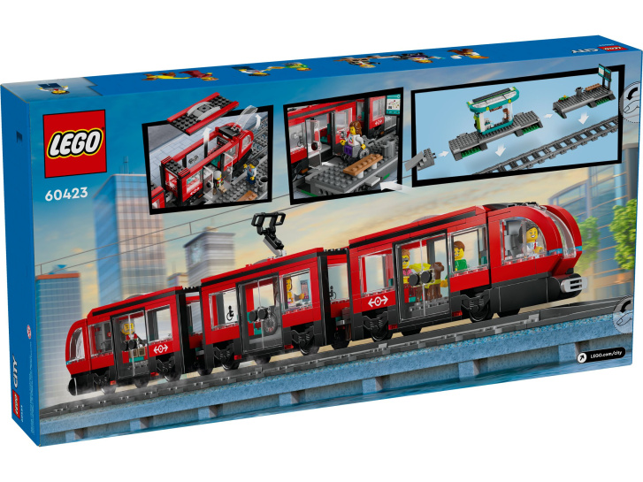 60423 Lego City – Električka a zastávka v centre mesta