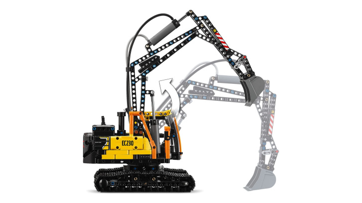 42175 Lego Technic – Nákladné auto Volvo FMX a elektrický bager EC230