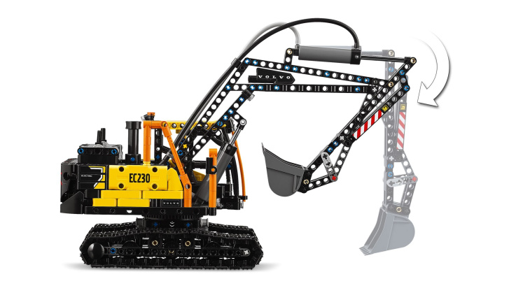 42175 Lego Technic – Nákladné auto Volvo FMX a elektrický bager EC230