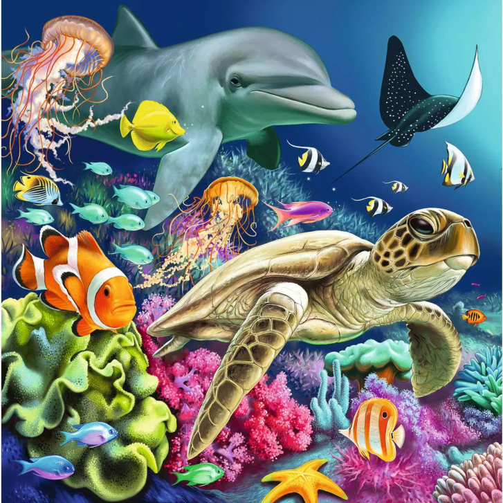 Puzzle 3x49 – Život pod vodou