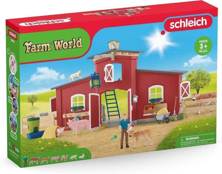 Schleich - Stodola so zvieratami 42606
