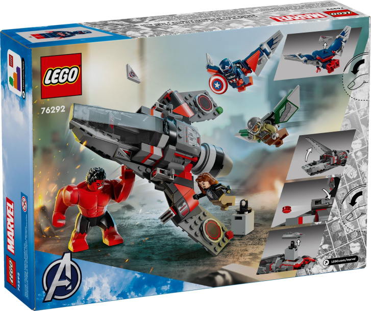 76292 Lego Marvel – Súboj: Kapitán Amerika vs. Red Hulk
