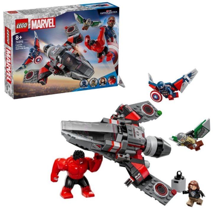 76292 Lego Marvel – Súboj: Kapitán Amerika vs. Red Hulk