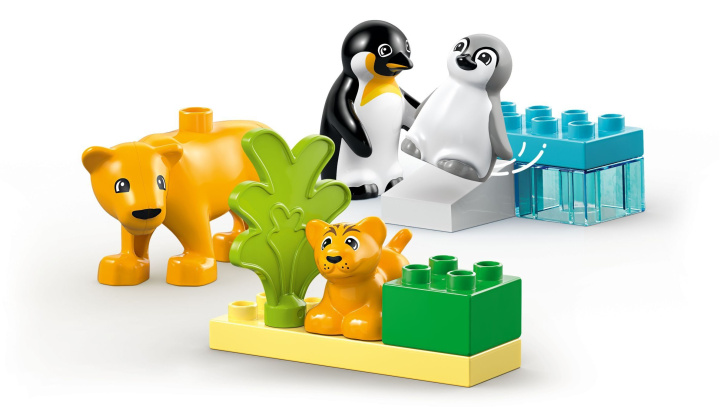 10442 Lego Duplo – Rodinky divokých zvierat: Tučniaky a levy