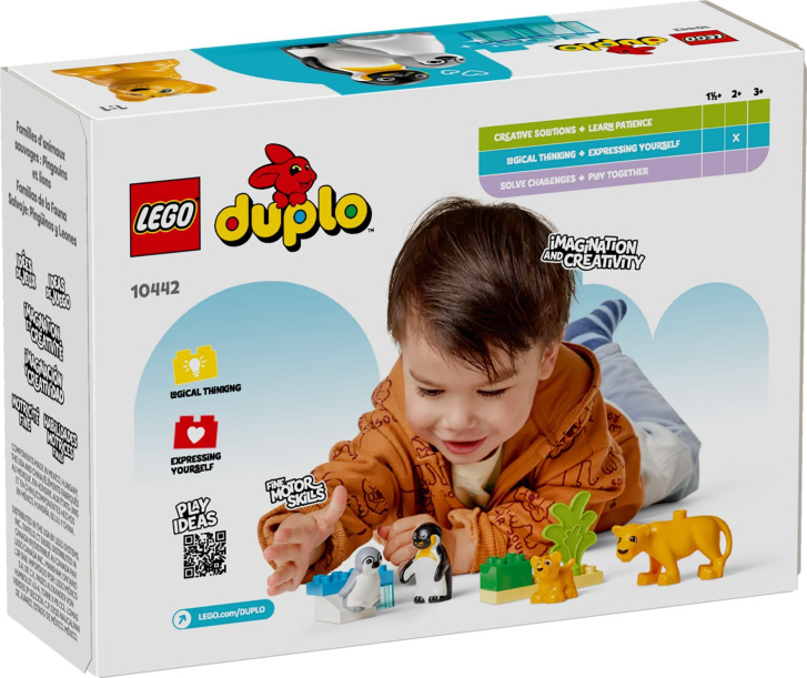 10442 Lego Duplo – Rodinky divokých zvierat: Tučniaky a levy