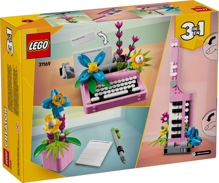 31169 Lego Creator – Písací stroj s kvetmi