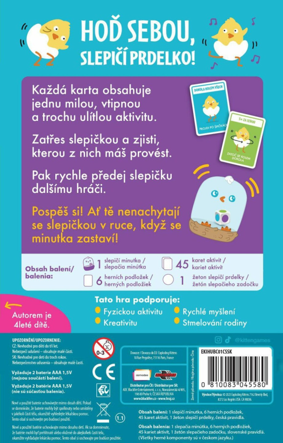 Hra - Hoď so sebou, slepačí zadoček!