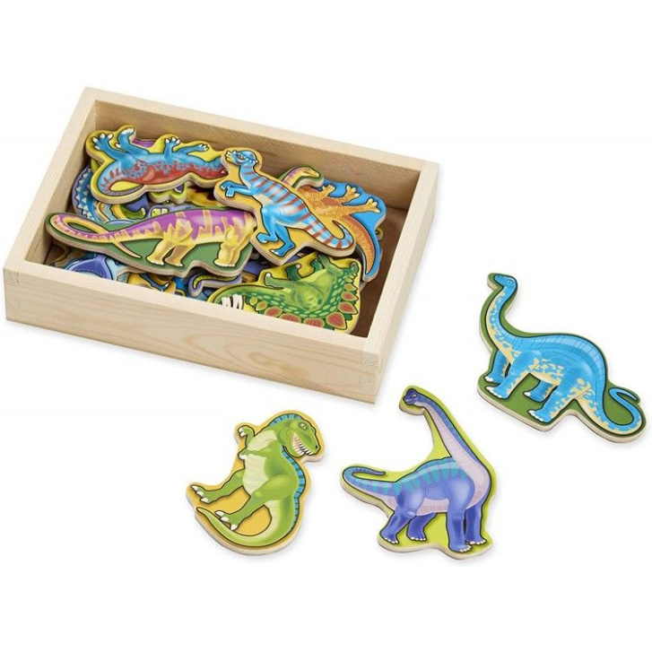 Drevené magnetky – Dinosaury